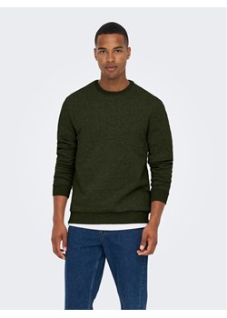Only & Sons Bluza 22018683 Zielony Regular Fit ze sklepu MODIVO w kategorii Bluzy męskie - zdjęcie 182685669