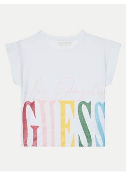 Guess T-Shirt J5RI00 K6YW4 Biały Regular Fit ze sklepu MODIVO w kategorii T-shirty chłopięce - zdjęcie 182685698