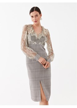 TWINSET Sukienka codzienna 232TP2630 Szary Regular Fit ze sklepu MODIVO w kategorii Sukienki - zdjęcie 182685716