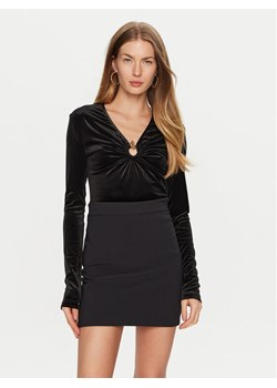 Just Cavalli Bluzka 77PAMF03 Czarny Slim Fit ze sklepu MODIVO w kategorii Bluzki damskie - zdjęcie 182686086