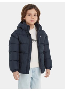 Tommy Hilfiger Kurtka zimowa Essential KB0KB08341 S Granatowy Regular Fit ze sklepu MODIVO w kategorii Kurtki chłopięce - zdjęcie 182686125
