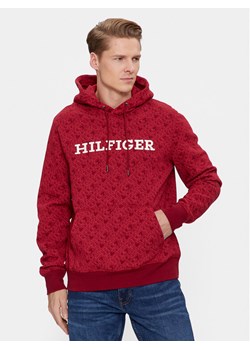 Tommy Hilfiger Bluza Aop Monogram MW0MW32703 Czerwony Regular Fit ze sklepu MODIVO w kategorii Bluzy męskie - zdjęcie 182686136
