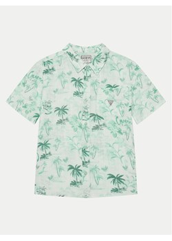 Guess Koszula L5GH03 WFBT0 Zielony Regular Fit ze sklepu MODIVO w kategorii Koszule chłopięce - zdjęcie 182686318