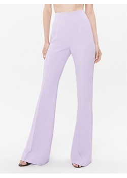 TWINSET Spodnie materiałowe 232TP2053 Fioletowy Regular Fit ze sklepu MODIVO w kategorii Spodnie damskie - zdjęcie 182686349
