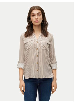Vero Moda Koszula Bumpy 10275283 Beżowy Regular Fit ze sklepu MODIVO w kategorii Koszule damskie - zdjęcie 182686395
