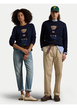 Polo Ralph Lauren Sweter 710946137001 Granatowy Regular Fit ze sklepu MODIVO w kategorii Swetry męskie - zdjęcie 182686436