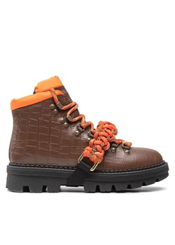 Pinko Trapery Zenzero Scarpa AI 22-23 BLKS1 1H2134 A07K Brązowy ze sklepu MODIVO w kategorii Workery damskie - zdjęcie 182686559