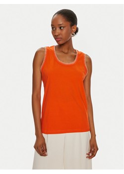 United Colors Of Benetton Top 34G7DH00W Pomarańczowy Regular Fit ze sklepu MODIVO w kategorii Bluzki damskie - zdjęcie 182686626