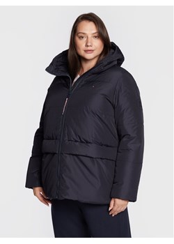 Tommy Hilfiger Curve Kurtka zimowa Essential Pad Logo WW0WW32852 Granatowy Regular Fit ze sklepu MODIVO w kategorii Kurtki damskie - zdjęcie 182686656