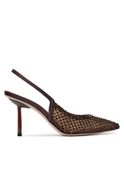 Le Silla Sandały Chanel Gilda Stocking 2299U080P1PPSAS748 Brązowy ze sklepu MODIVO w kategorii Sandały damskie - zdjęcie 182686659