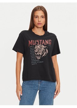 Mustang T-Shirt Floris 1015457 Czarny Relaxed Fit - id: 0000304339912 - marki Mustang - 182686668 Mustang T-Shirt Floris 1015457 Czarny Relaxed Fit ze sklepu MODIVO w kategorii Bluzki damskie - zdjęcie 182686668