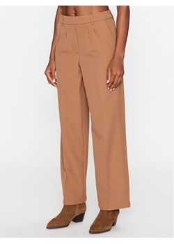 JDY Spodnie materiałowe 15310534 Brązowy Straight Fit ze sklepu MODIVO w kategorii Spodnie damskie - zdjęcie 182686857