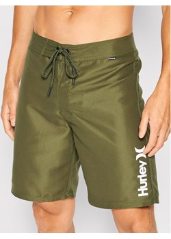 Hurley Szorty kąpielowe Solids 20in AMBS22Q1O Zielony Regular Fit ze sklepu MODIVO w kategorii Kąpielówki - zdjęcie 182686945