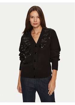 DKNY Kardigan P4MXAQ60 Czarny Regular Fit ze sklepu MODIVO w kategorii Swetry damskie - zdjęcie 182687075