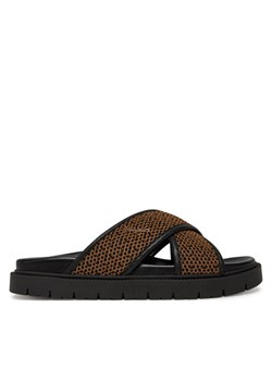 Max Mara Beachwear Klapki Party 25165210396 Brązowy ze sklepu MODIVO w kategorii Klapki damskie - zdjęcie 182687078