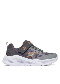 Skechers Sneakersy Meteor-Lights - Krendox 401495L/CCGY Szary ze sklepu MODIVO w kategorii Buty sportowe dziecięce - zdjęcie 182687136