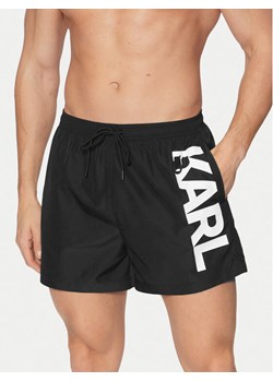 KARL LAGERFELD Szorty kąpielowe A1M46013 Czarny Regular Fit ze sklepu MODIVO w kategorii Kąpielówki - zdjęcie 182687327