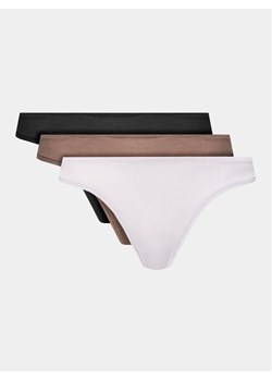 Calvin Klein Underwear Komplet 3 par stringów 000QD5220E Kolorowy ze sklepu MODIVO w kategorii Majtki damskie - zdjęcie 182687426