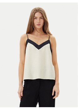 Vero Moda Top Denise 10329790 Beżowy Regular Fit ze sklepu MODIVO w kategorii Bluzki damskie - zdjęcie 182687429