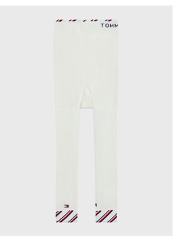 Tommy Hilfiger Legginsy 701220280 Biały Slim Fit ze sklepu MODIVO w kategorii Spodnie dziewczęce - zdjęcie 182687706