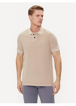 Boss Polo Prime 50507813 Beżowy Regular Fit ze sklepu MODIVO w kategorii T-shirty męskie - zdjęcie 182687708