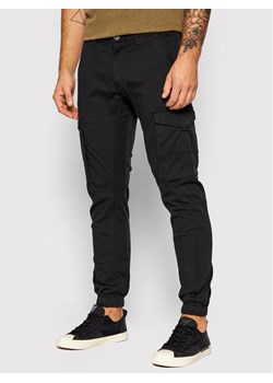 Jack&Jones Spodnie materiałowe Paul 12139912 Czarny Tapered Fit ze sklepu MODIVO w kategorii Spodnie męskie - zdjęcie 182687986