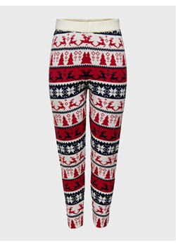 ONLY Spodnie dzianinowe Xmas 15272171 Kolorowy Regular Fit ze sklepu MODIVO w kategorii Spodnie damskie - zdjęcie 182688046