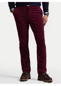 Polo Ralph Lauren Spodnie materiałowe 710879958018 Czerwony Slim Fit ze sklepu MODIVO w kategorii Spodnie męskie - zdjęcie 182688145
