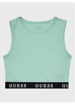 Guess Top J2YI34 KABR0 Niebieski Slim Fit ze sklepu MODIVO w kategorii Bluzki dziewczęce - zdjęcie 182688307