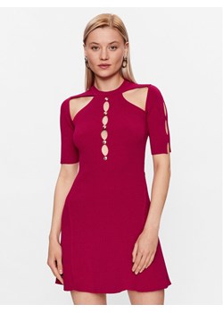 Pinko Sukienka dzianinowa 101227 A0TU Czerwony Regular Fit ze sklepu MODIVO w kategorii Sukienki - zdjęcie 182688505