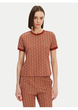 Lacoste T-Shirt TF3244 Pomarańczowy Slim Fit ze sklepu MODIVO w kategorii Bluzki damskie - zdjęcie 182688517