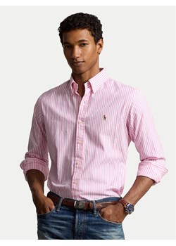 Polo Ralph Lauren Koszula 710886462002 Różowy Custom Fit ze sklepu MODIVO w kategorii Koszule męskie - zdjęcie 182688519