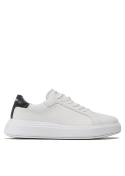 Calvin Klein Sneakersy Low Top Lace Up Lth HM0HM01016 Biały ze sklepu MODIVO w kategorii Trampki męskie - zdjęcie 182688639