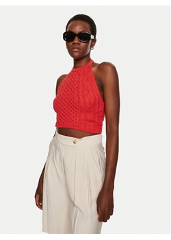 STAUD Top Lori R24P3136CA Czerwony Regular Fit ze sklepu MODIVO w kategorii Bluzki damskie - zdjęcie 182688656