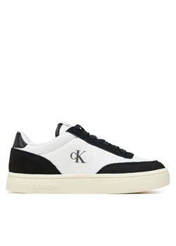 Calvin Klein Jeans Sneakersy Classic Cupsole Mix In YW0YW01767 Biały ze sklepu MODIVO w kategorii Buty sportowe damskie - zdjęcie 182688658
