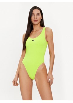 Calvin Klein Swimwear Strój kąpielowy KW0KW02401 Zielony ze sklepu MODIVO w kategorii Stroje kąpielowe - zdjęcie 182688778