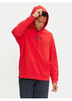 Hugo Bluza Dugojellow 50524318 Czerwony Regular Fit ze sklepu MODIVO w kategorii Bluzy męskie - zdjęcie 182688808