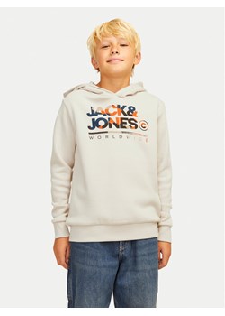 Jack&Jones Junior Bluza Luke 12259795 Beżowy Standard Fit ze sklepu MODIVO w kategorii Bluzy chłopięce - zdjęcie 182688826