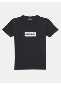 Napapijri T-Shirt Chamois NP0A4ILE S Czarny Regular Fit ze sklepu MODIVO w kategorii T-shirty chłopięce - zdjęcie 182688837