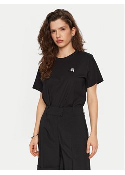 KARL LAGERFELD T-Shirt A1W17025 Czarny Relaxed Fit ze sklepu MODIVO w kategorii Bluzki damskie - zdjęcie 182688845