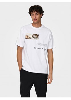 Only & Sons T-Shirt Apoh 22028207 Biały Relaxed Fit ze sklepu MODIVO w kategorii T-shirty męskie - zdjęcie 182688915