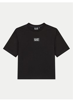 EA7 Emporio Armani T-Shirt 6DBT58 BJ02Z 1200 Czarny Relaxed Fit ze sklepu MODIVO w kategorii T-shirty chłopięce - zdjęcie 182688975