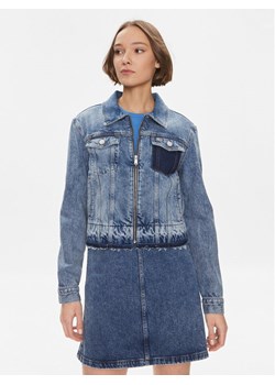 Tommy Jeans Kurtka jeansowa Izzie DW0DW16989 Niebieski Slim Fit ze sklepu MODIVO w kategorii Kurtki damskie - zdjęcie 182689018
