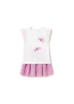 Mayoral Komplet t-shirt i spódniczka 1929 Różowy Regular Fit ze sklepu MODIVO w kategorii Komplety niemowlęce - zdjęcie 182689056