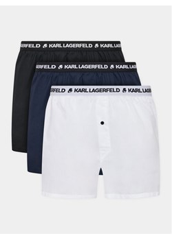 KARL LAGERFELD Komplet 3 par bokserek Woven 221M2134 Kolorowy ze sklepu MODIVO w kategorii Majtki męskie - zdjęcie 182689108