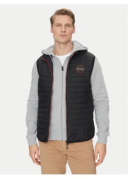 Napapijri Bezrękawnik NP0A4ICR9411 Czarny Regular Fit ze sklepu MODIVO w kategorii Kamizelki męskie - zdjęcie 182689139