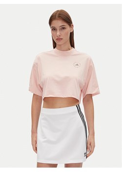 adidas by Stella McCartney T-Shirt Stella McCartney JJ0081 Różowy Oversize ze sklepu MODIVO w kategorii Bluzki damskie - zdjęcie 182689146