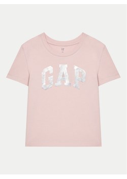 Gap T-Shirt 628713-00 Różowy Relaxed Fit ze sklepu MODIVO w kategorii Bluzki dziewczęce - zdjęcie 182689298