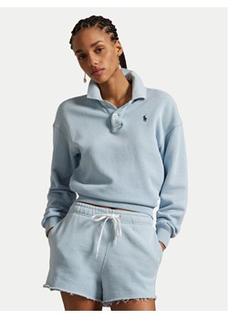 Polo Ralph Lauren Bluza 211965097003 Błękitny Relaxed Fit ze sklepu MODIVO w kategorii Bluzy damskie - zdjęcie 182689308