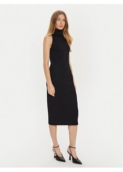TWINSET Sukienka dzianinowa 242TF3030 Czarny Slim Fit ze sklepu MODIVO w kategorii Sukienki - zdjęcie 182689375